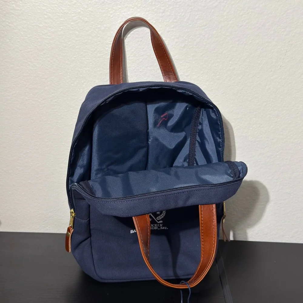 Hudson Sutler Sutter Shoe Bag Unisex OS Navy Blue Canvas Golf Travel Embroidered